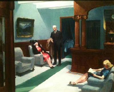 Hotel Lobby, edward hopper